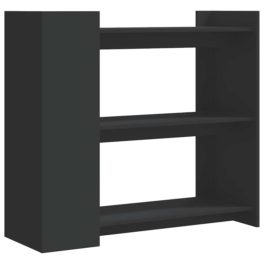 fekete szerelt fa tálalóasztal 100x35x90 cm