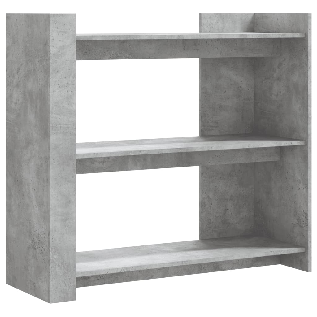 betonszürke szerelt fa tálalóasztal 100x35x90 cm