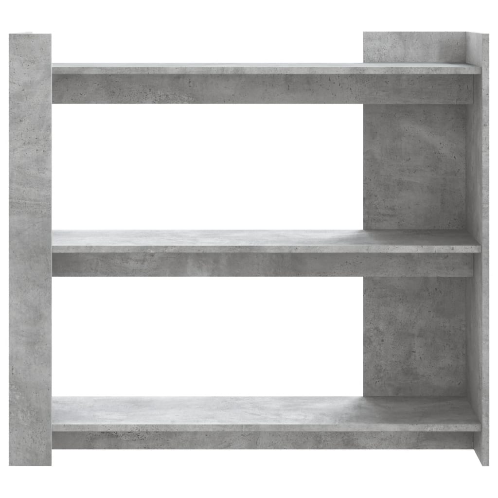 betonszürke szerelt fa tálalóasztal 100x35x90 cm