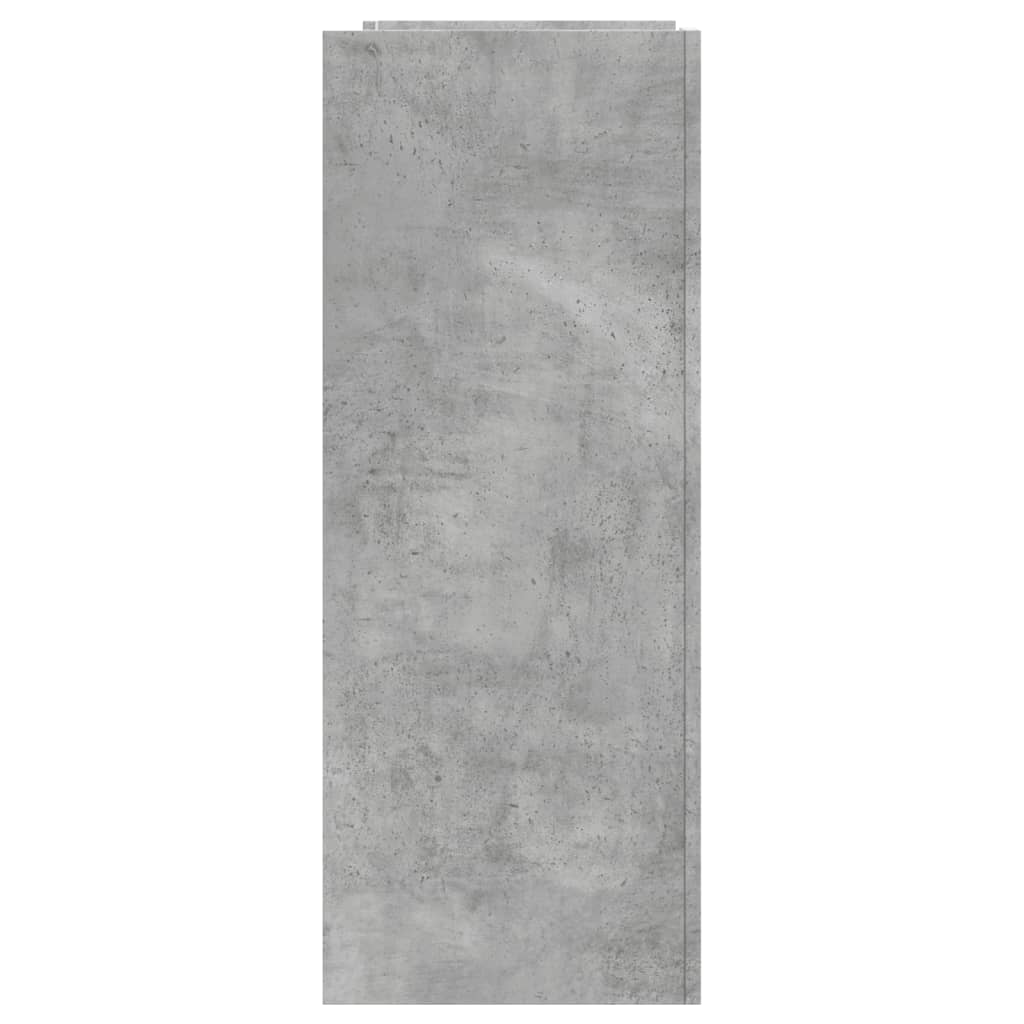 betonszürke szerelt fa tálalóasztal 100x35x90 cm