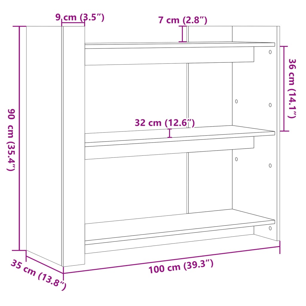 betonszürke szerelt fa tálalóasztal 100x35x90 cm