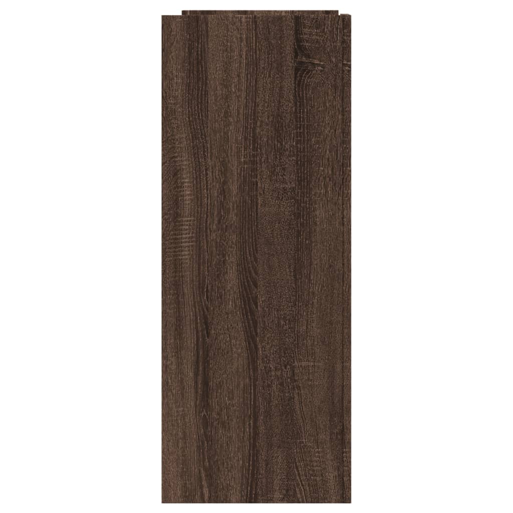 barna tölgyszínű szerelt fa tálalóasztal 100x35x90 cm