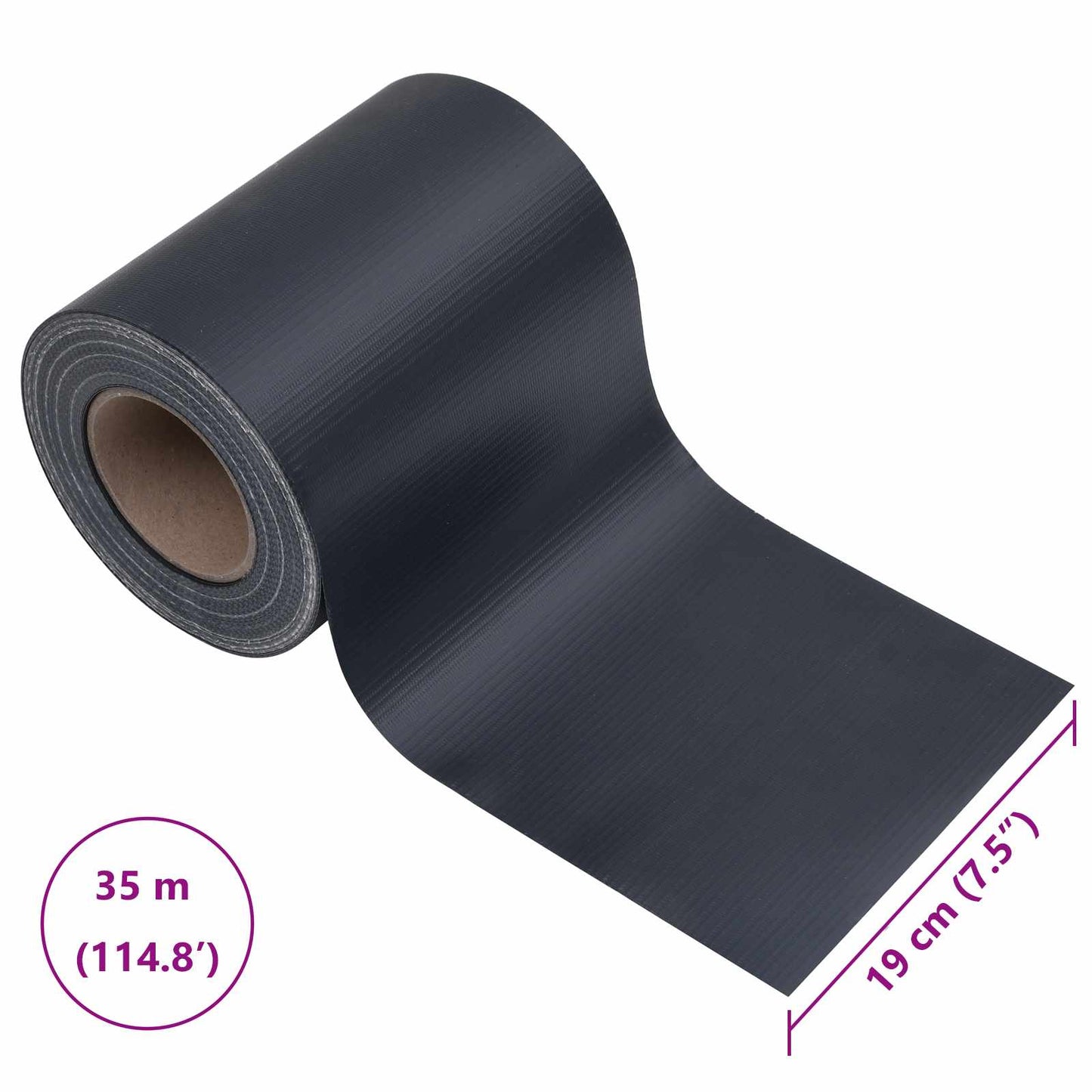 Kerti privacy képernyők 2 pcs 35 x 0,19 m PVC Sötétszürke