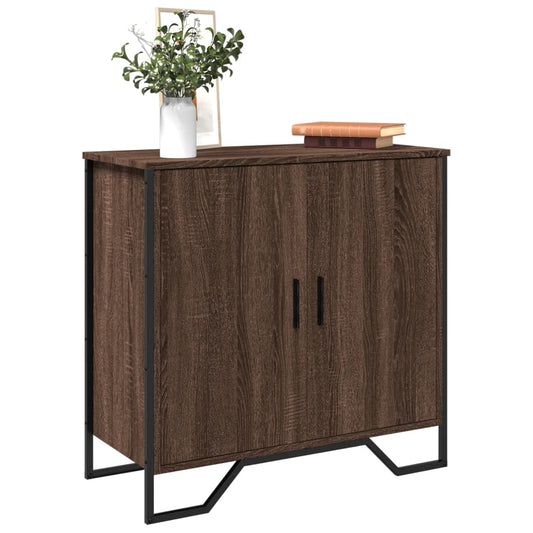 fekete szerelt fa tálalóasztal 78 x 35,5 x 74,5 cm