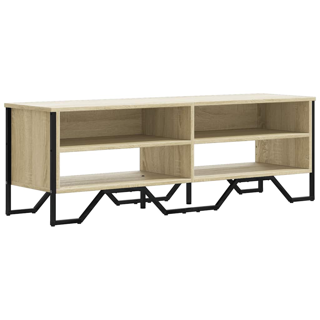 sonoma tölgy színű szerelt fa TV-szekrény 122 x 34 x 41 cm