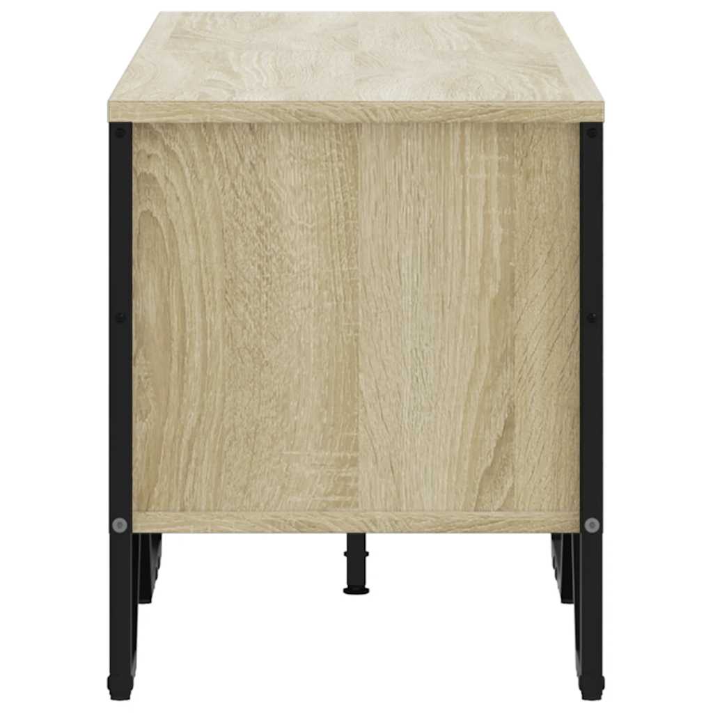 sonoma tölgy színű szerelt fa TV-szekrény 122 x 34 x 41 cm