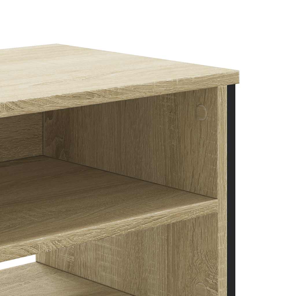 sonoma tölgy színű szerelt fa TV-szekrény 122 x 34 x 41 cm