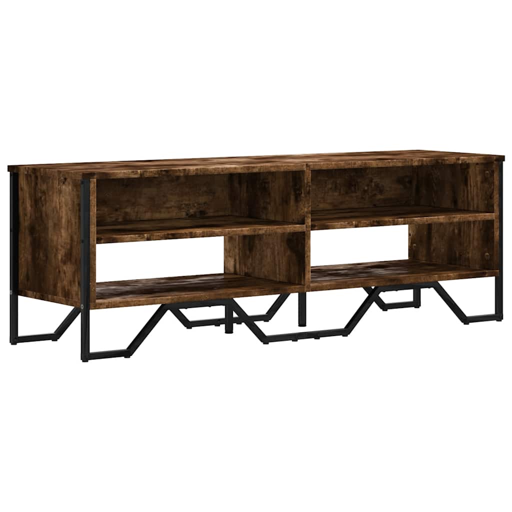 füstös tölgy színű szerelt fa TV-szekrény 122 x 34 x 41 cm