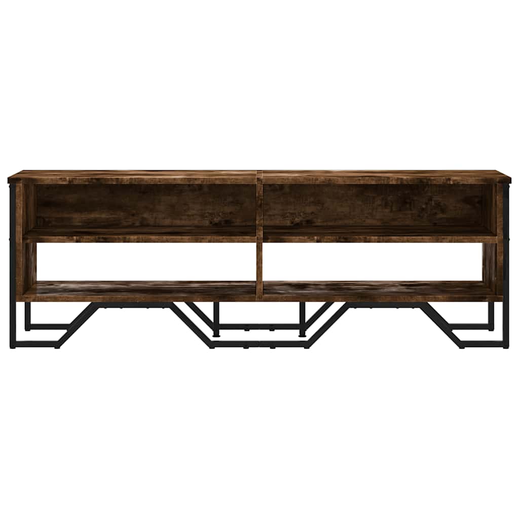 füstös tölgy színű szerelt fa TV-szekrény 122 x 34 x 41 cm