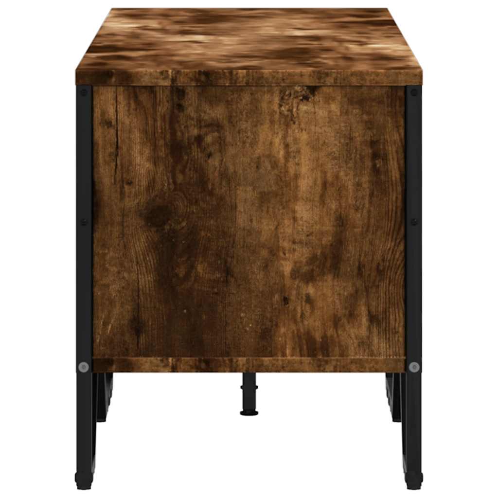 füstös tölgy színű szerelt fa TV-szekrény 122 x 34 x 41 cm