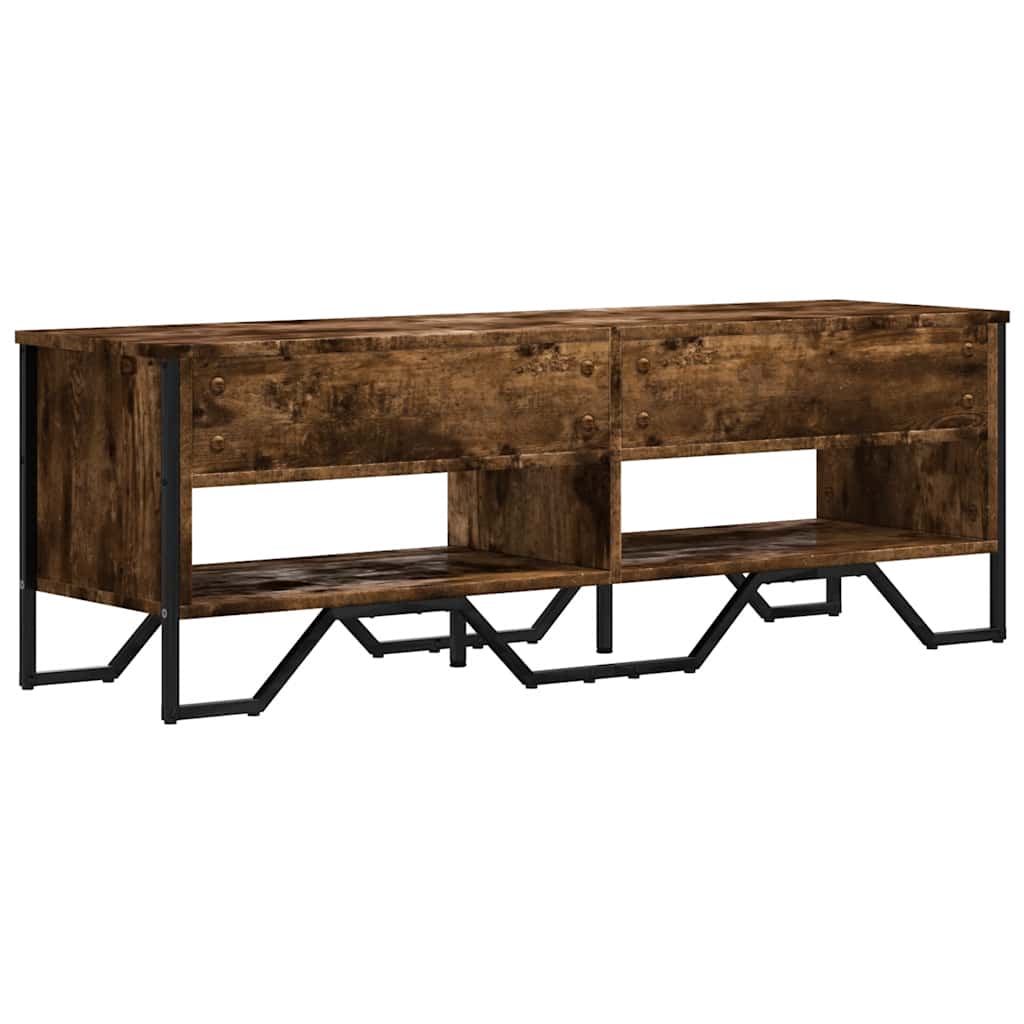 füstös tölgy színű szerelt fa TV-szekrény 122 x 34 x 41 cm