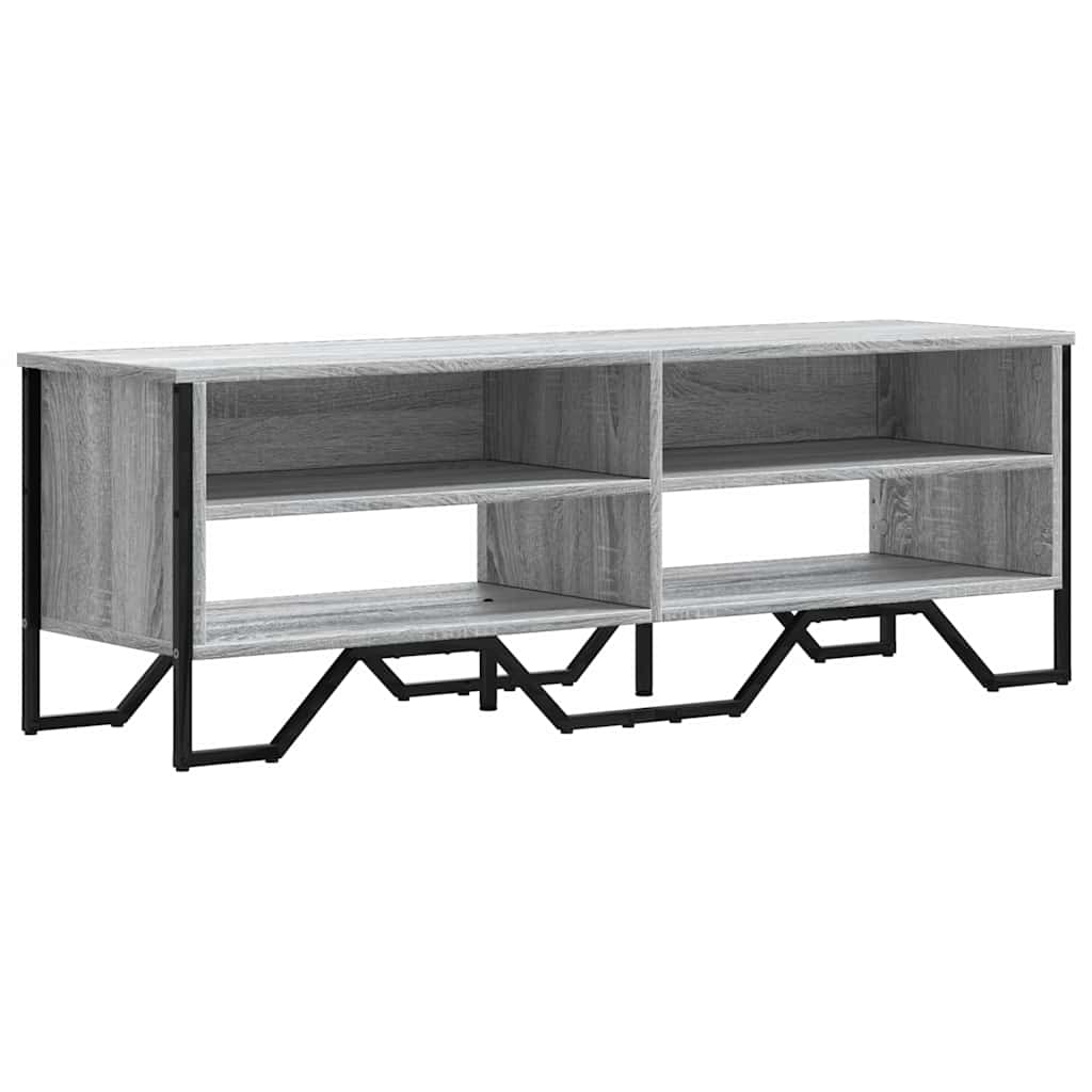 szürke sonoma színű szerelt fa TV-szekrény 122 x 34 x 41 cm