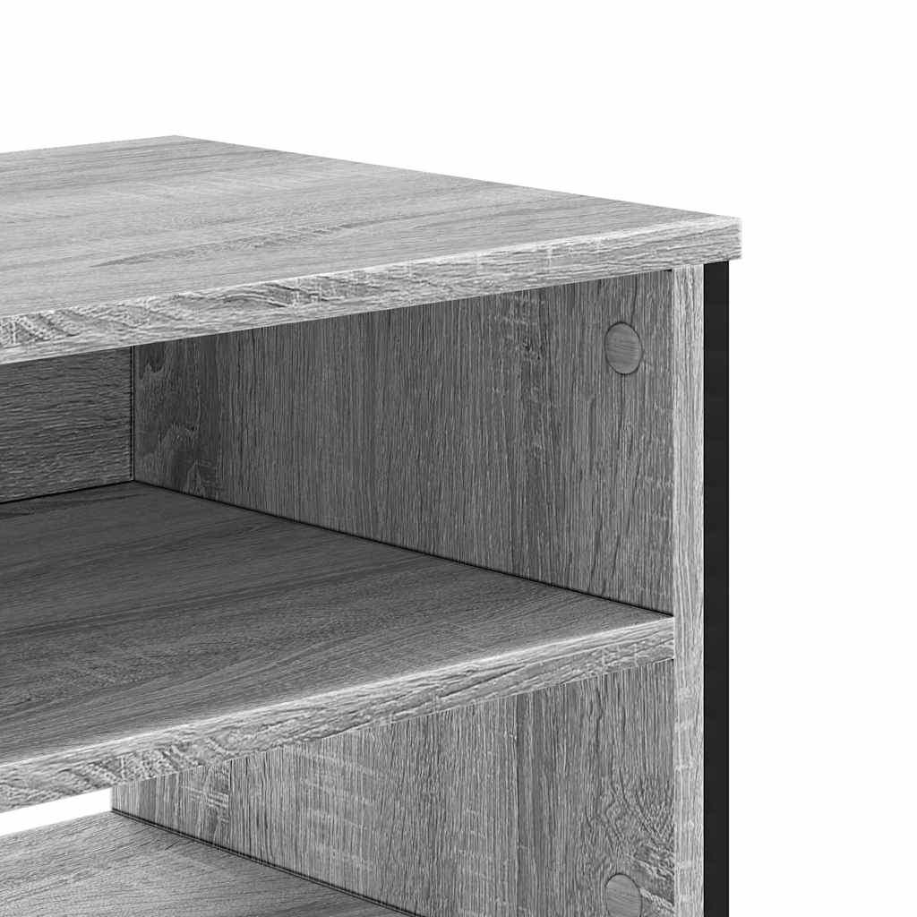 szürke sonoma színű szerelt fa TV-szekrény 122 x 34 x 41 cm