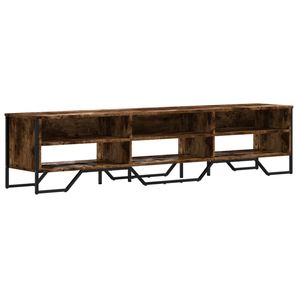 füstös tölgy színű szerelt fa TV-szekrény 180 x 34 x 41 cm