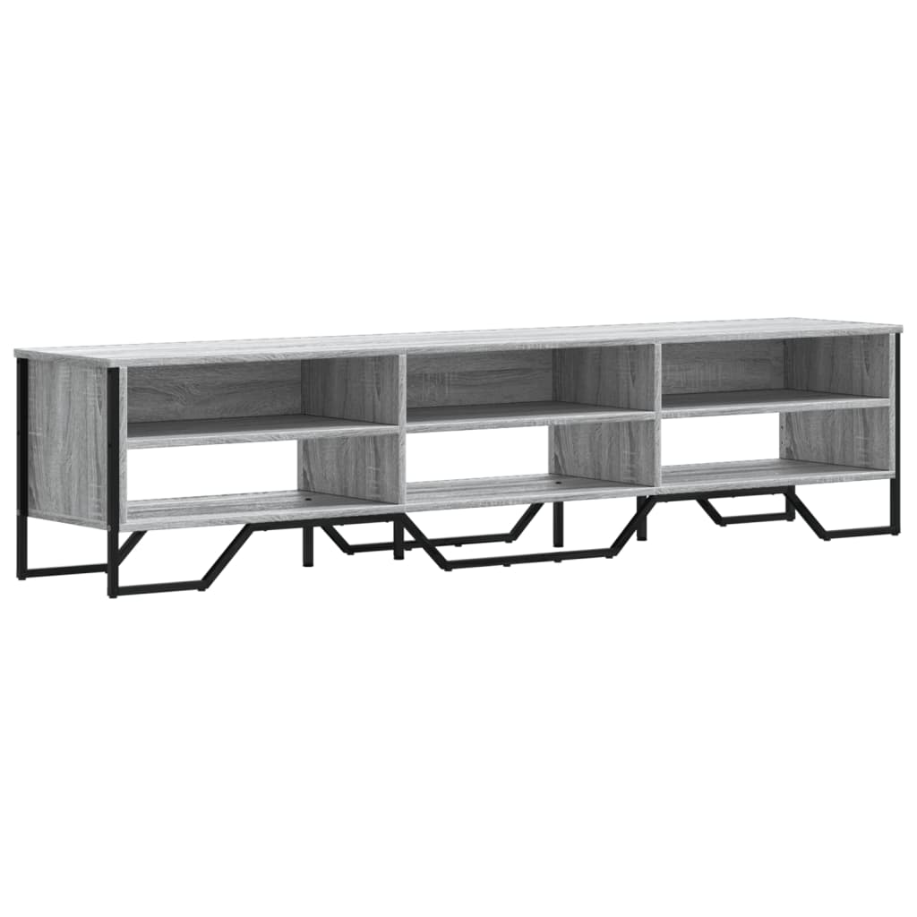 szürke sonoma színű szerelt fa TV-szekrény 180 x 34 x 41 cm