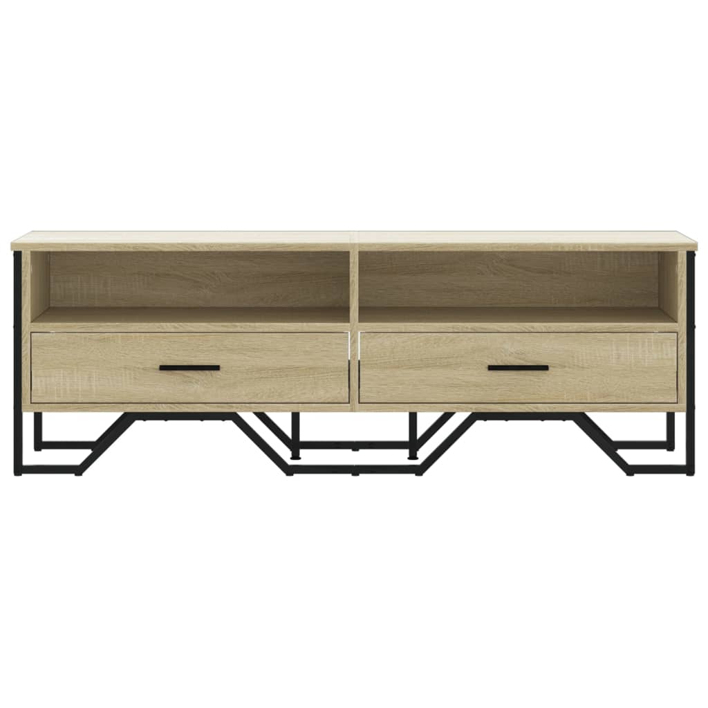 sonoma tölgy színű szerelt fa TV-szekrény 122 x 34 x 41 cm