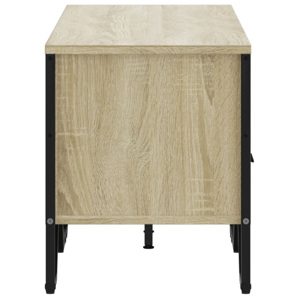 sonoma tölgy színű szerelt fa TV-szekrény 122 x 34 x 41 cm