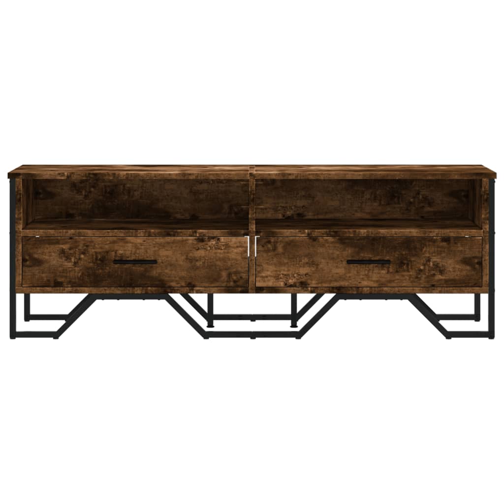 füstös tölgy színű szerelt fa TV-szekrény 122 x 34 x 41 cm