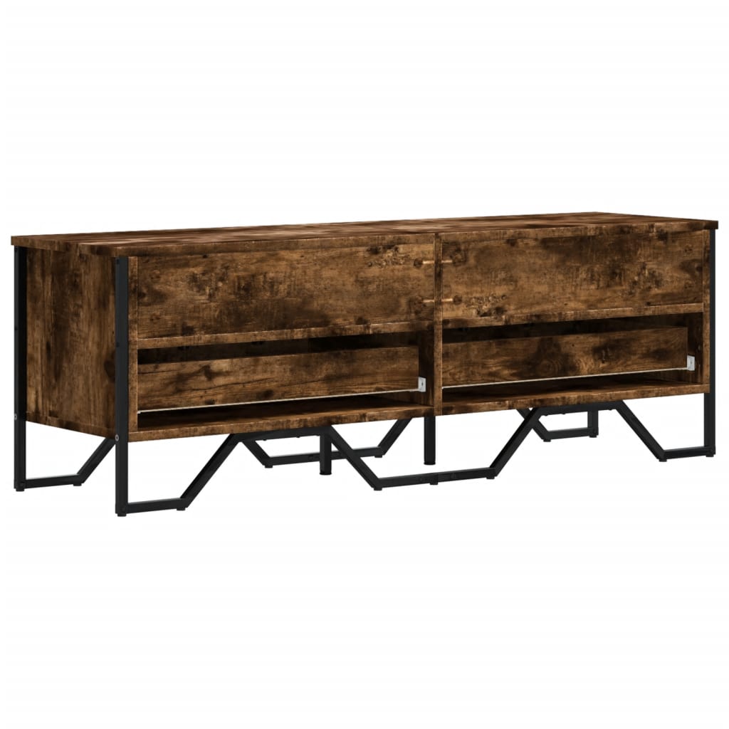 füstös tölgy színű szerelt fa TV-szekrény 122 x 34 x 41 cm