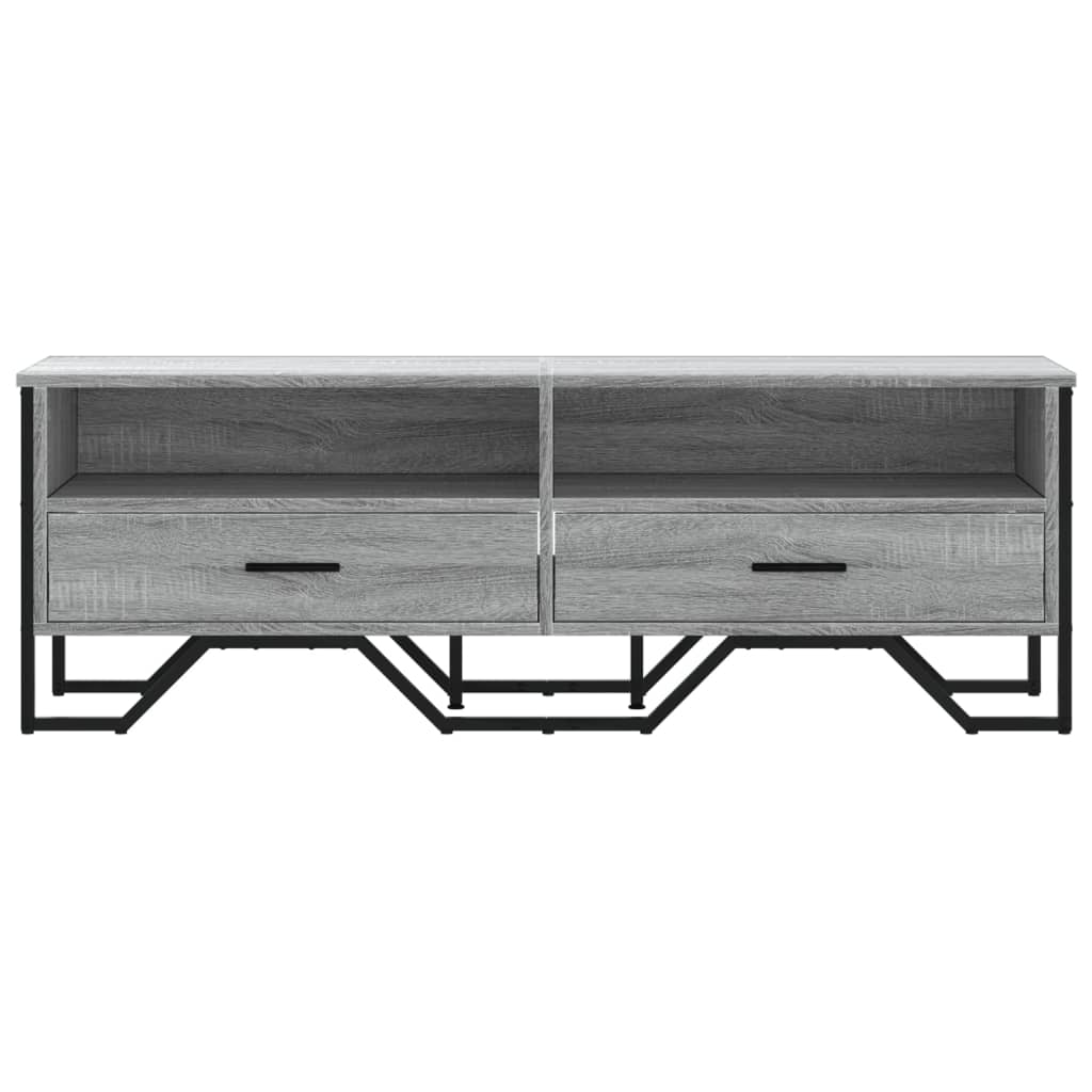 szürke sonoma színű szerelt fa TV-szekrény 122 x 34 x 41 cm