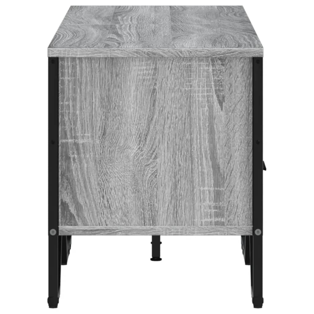 szürke sonoma színű szerelt fa TV-szekrény 122 x 34 x 41 cm