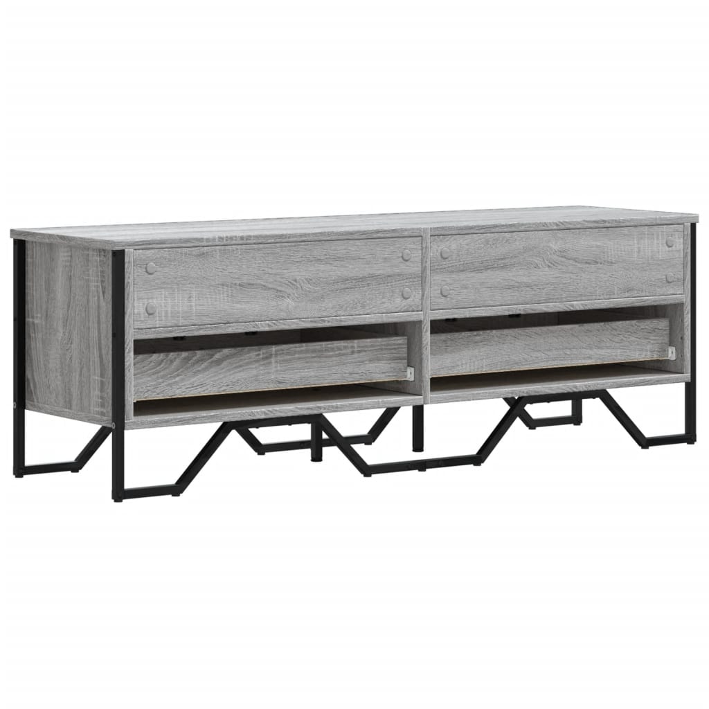 szürke sonoma színű szerelt fa TV-szekrény 122 x 34 x 41 cm
