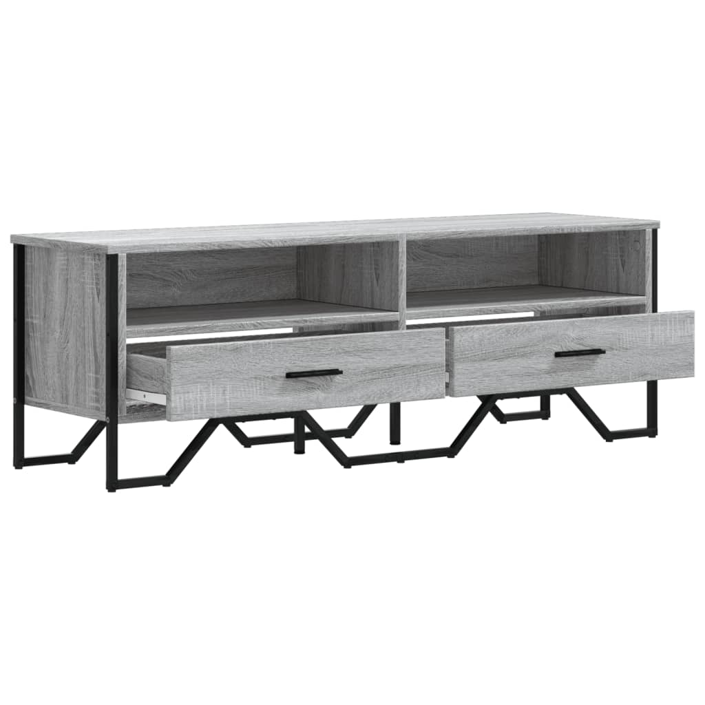 szürke sonoma színű szerelt fa TV-szekrény 122 x 34 x 41 cm