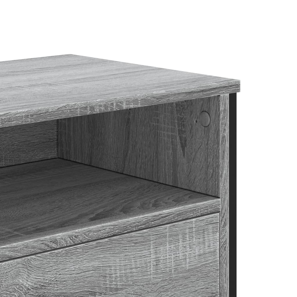 szürke sonoma színű szerelt fa TV-szekrény 122 x 34 x 41 cm