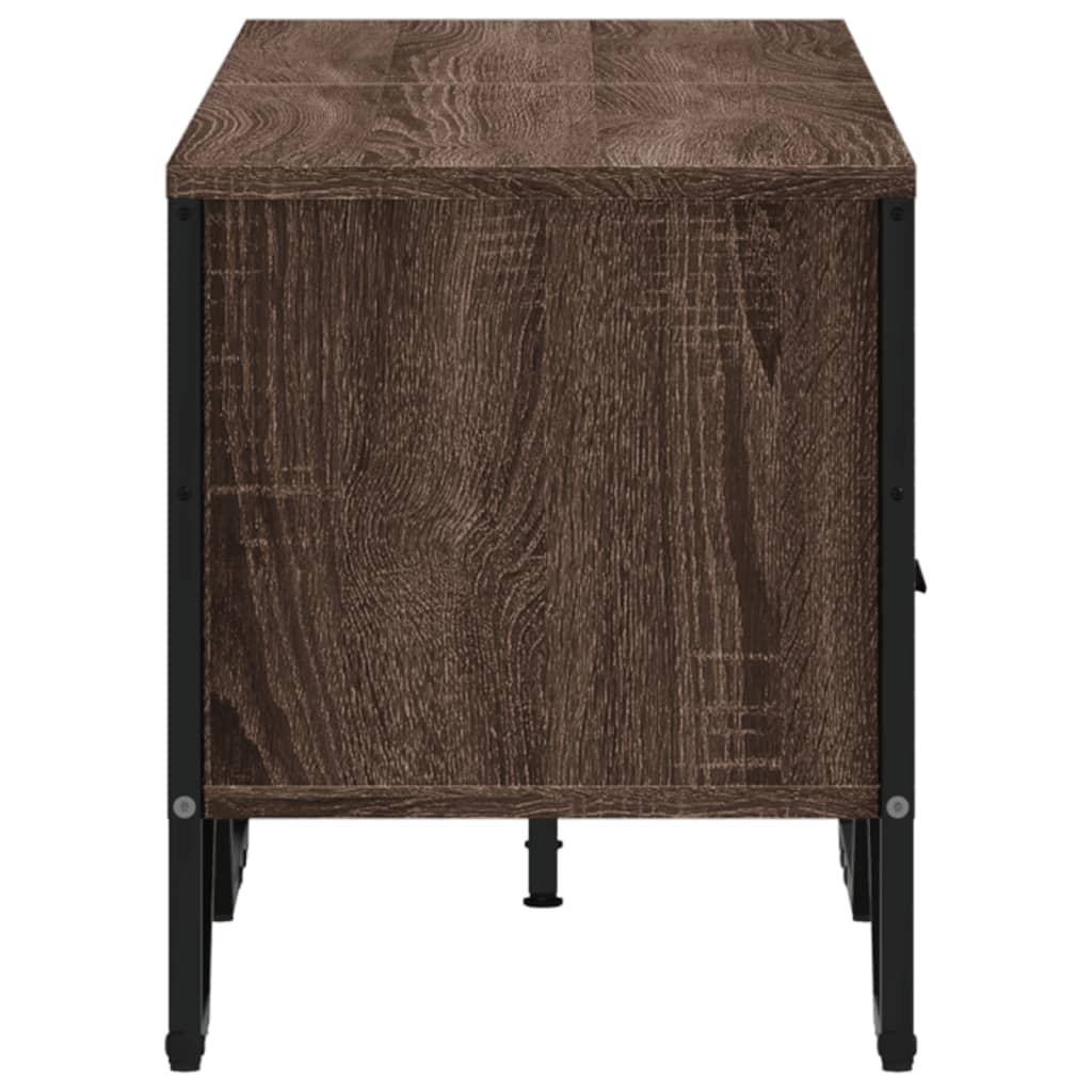 barna tölgy színű szerelt fa TV-szekrény 122 x 34 x 41 cm