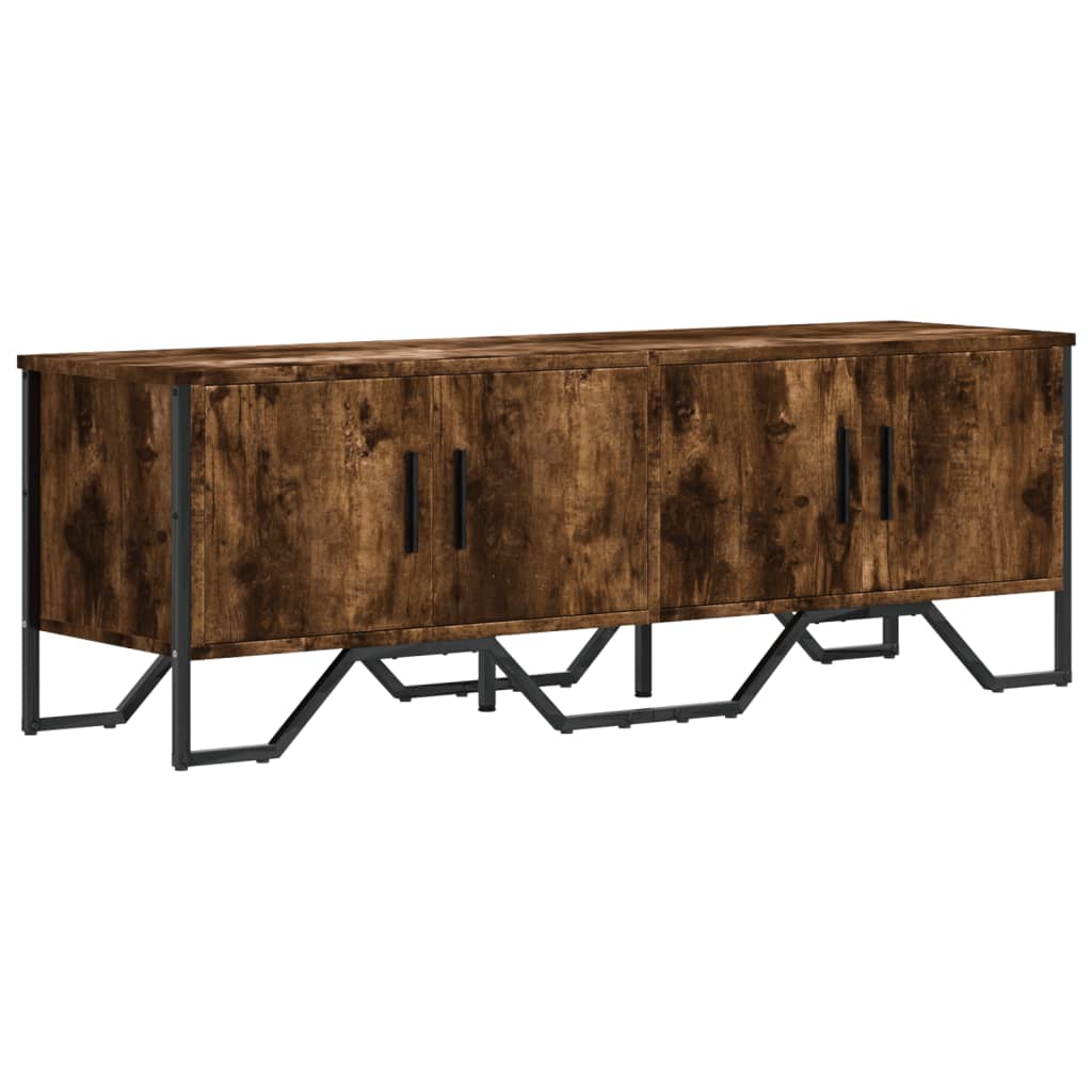 füstös tölgy színű szerelt fa TV-szekrény 122 x 34 x 41 cm