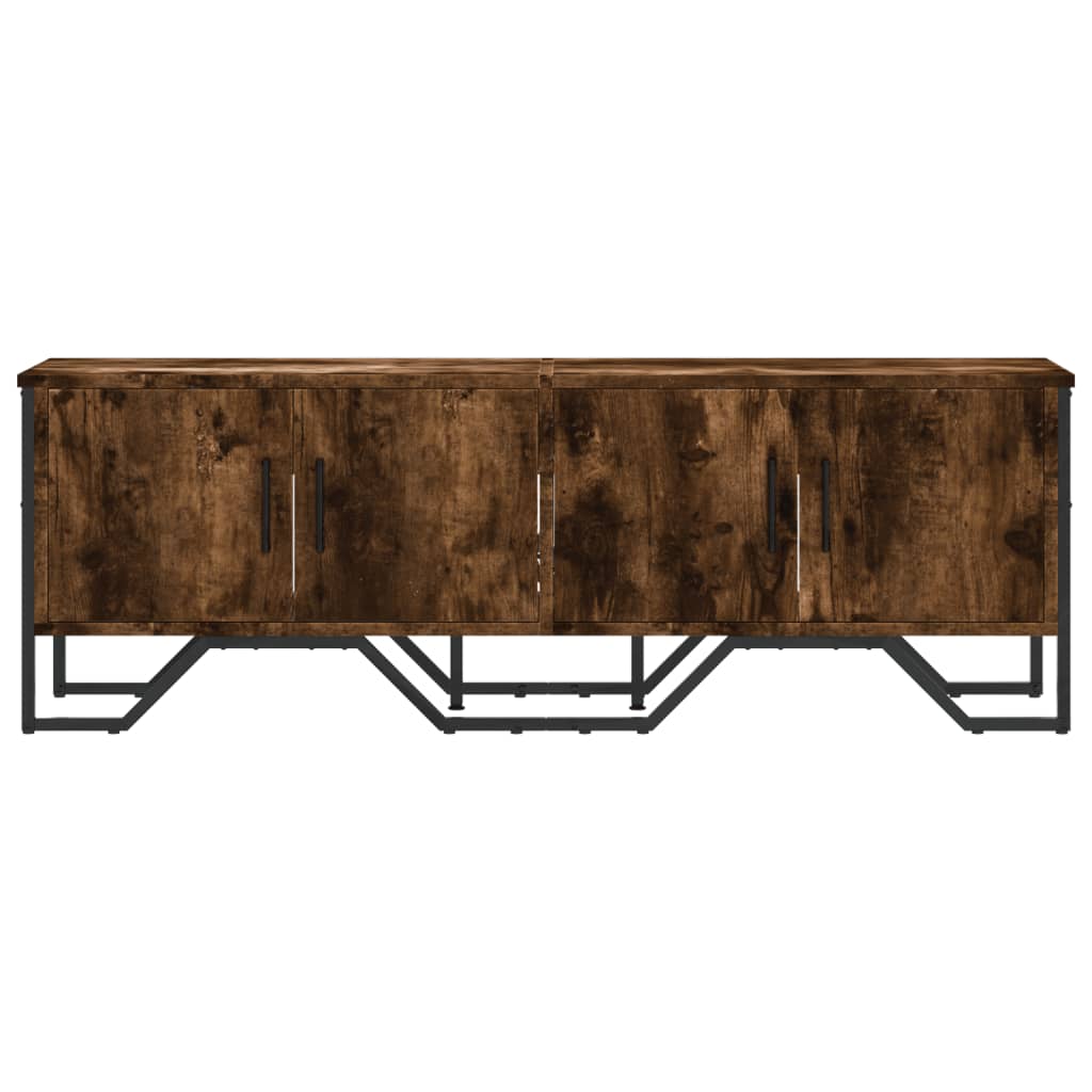 füstös tölgy színű szerelt fa TV-szekrény 122 x 34 x 41 cm