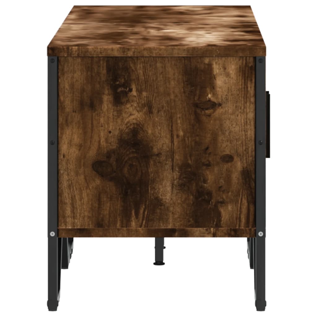 füstös tölgy színű szerelt fa TV-szekrény 122 x 34 x 41 cm
