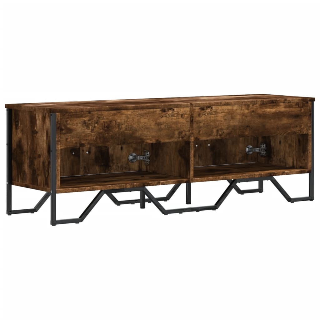 füstös tölgy színű szerelt fa TV-szekrény 122 x 34 x 41 cm