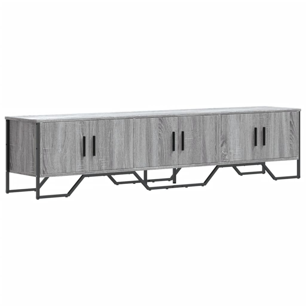 szürke sonoma színű szerelt fa TV-szekrény 180 x 34 x 41 cm