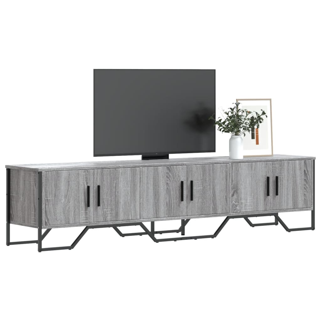 szürke sonoma színű szerelt fa TV-szekrény 180 x 34 x 41 cm