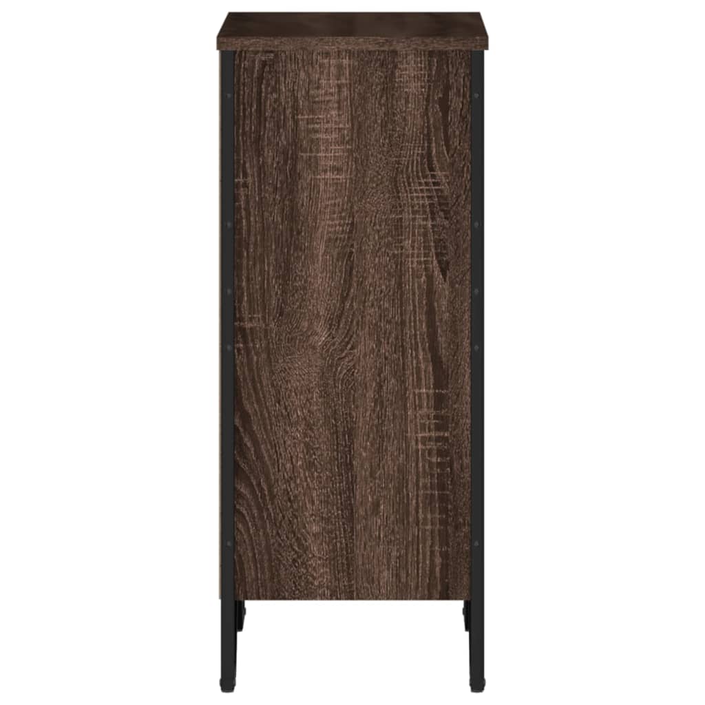 barna tölgy színű szerelt fa könyvszekrény 50 x 31 x 74,5 cm