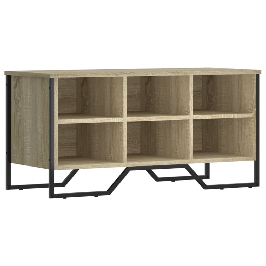 sonoma tölgy színű szerelt fa cipőszekrény 90 x 38 x 45,5 cm
