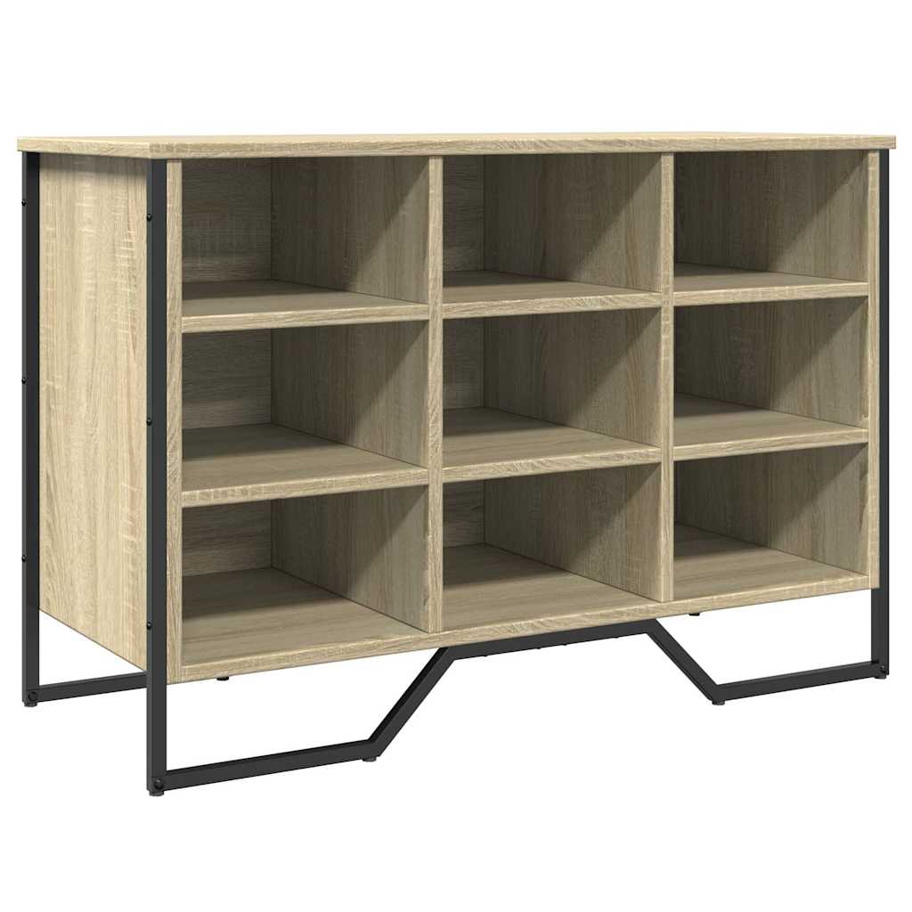 sonoma tölgy színű szerelt fa cipőszekrény 90 x 38 x 61,5 cm
