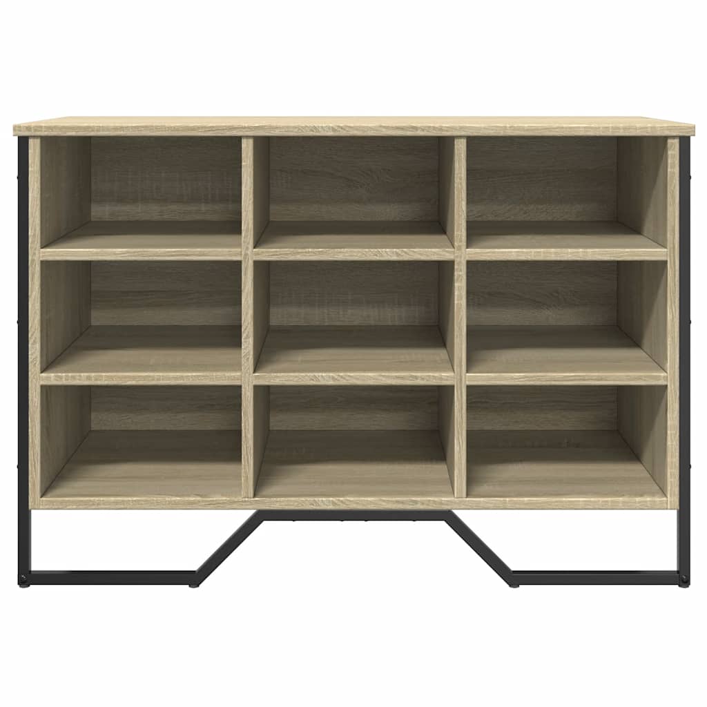 sonoma tölgy színű szerelt fa cipőszekrény 90 x 38 x 61,5 cm