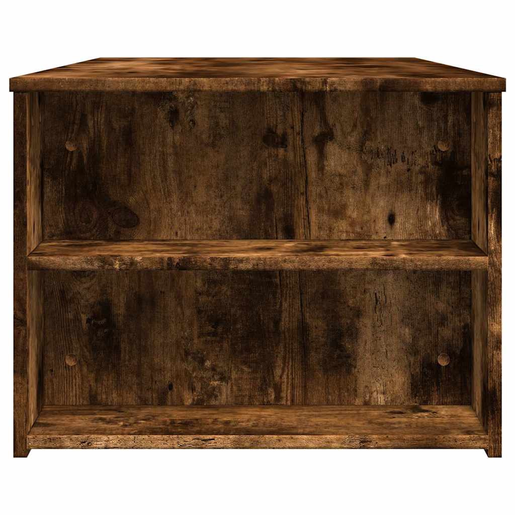 füstös tölgy színű szerelt fa dohányzóasztal 102 x 55 x 42 cm