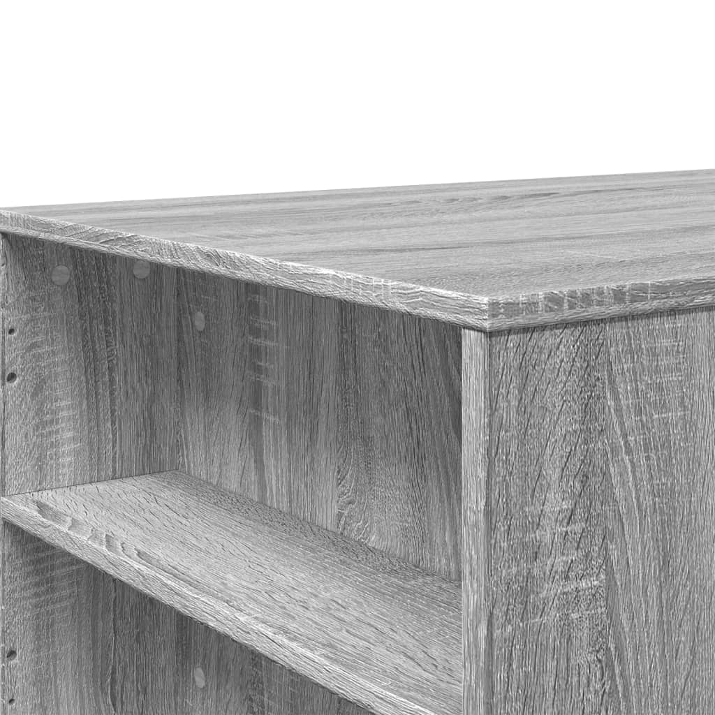 szürke sonoma színű szerelt fa dohányzóasztal 102 x 55 x 42 cm