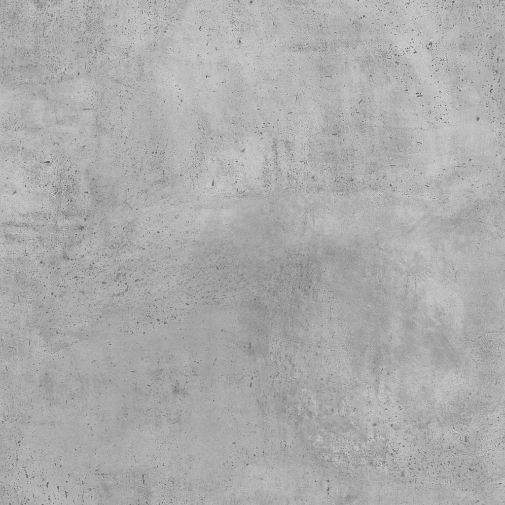 betonszürke szerelt fa vitrinszekrény 100 x 8,5 x 58 cm