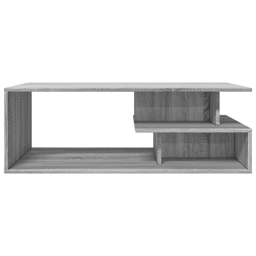 szürke sonoma szerelt fa dohányzóasztal 102x55x35 cm