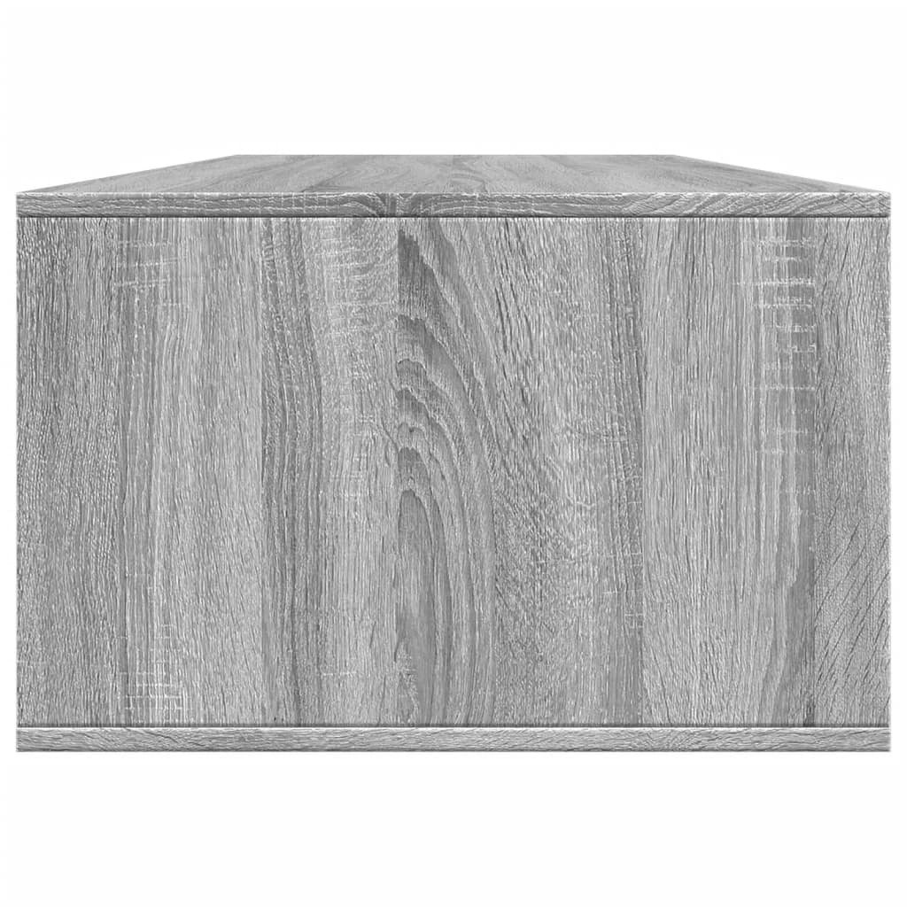 szürke sonoma szerelt fa dohányzóasztal 102x55x35 cm