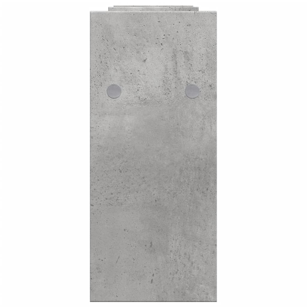betonszürke szerelt fa asztali szervező 34,5 x 15,5 x 35,5 cm