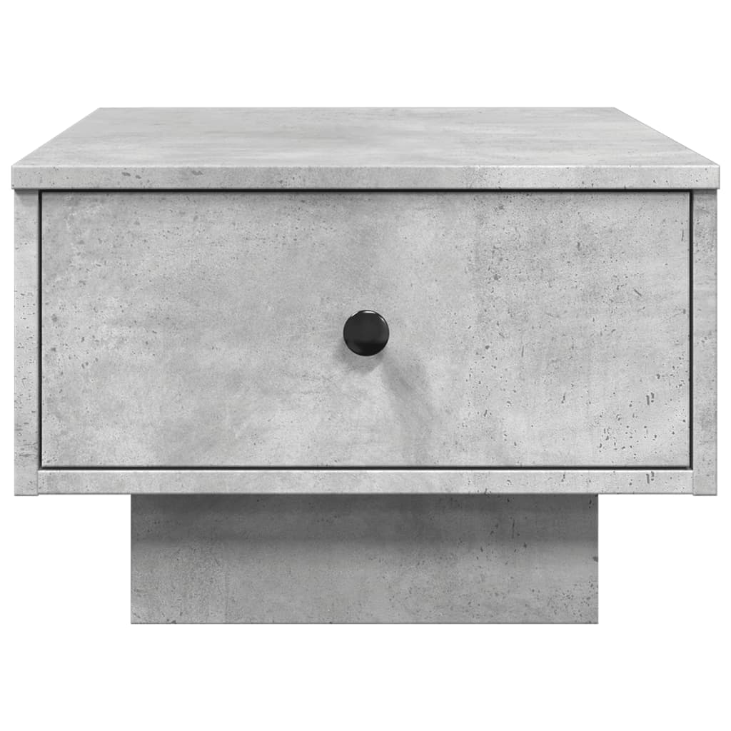betonszürke szerelt fa dohányzóasztal 60 x 45 x 31 cm