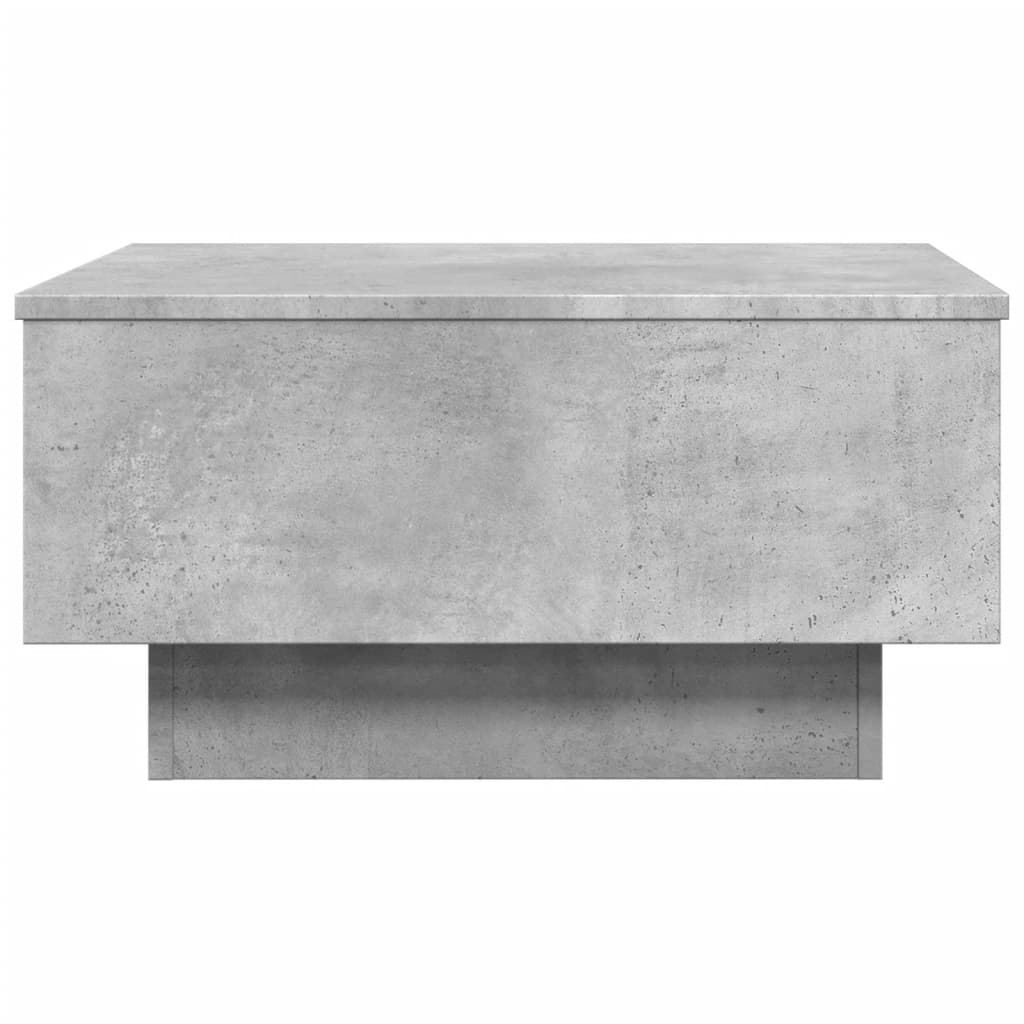 betonszürke szerelt fa dohányzóasztal 60 x 45 x 31 cm