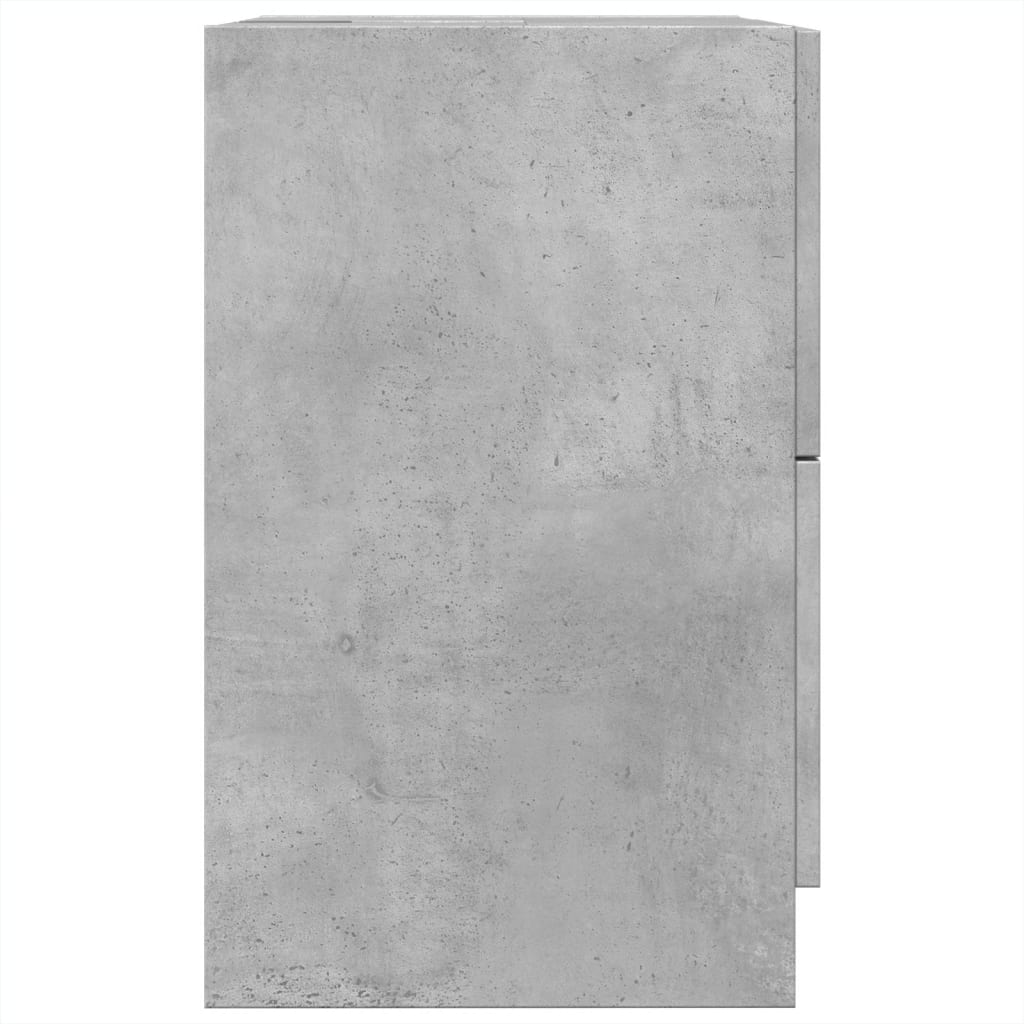 betonszürke szerelt fa mosdószekrény 40 x 37 x 59 cm
