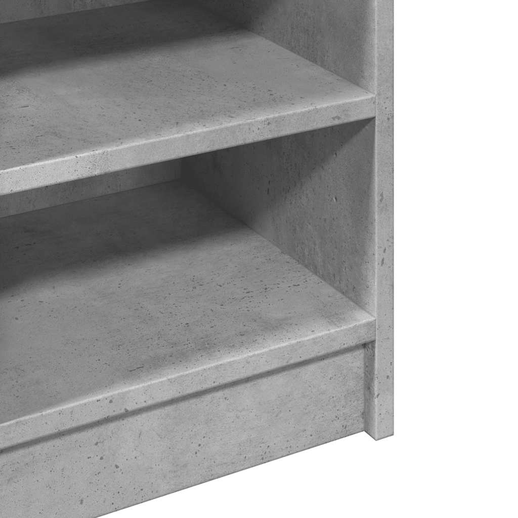betonszürke szerelt fa mosdószekrény 90 x 29 x 55 cm
