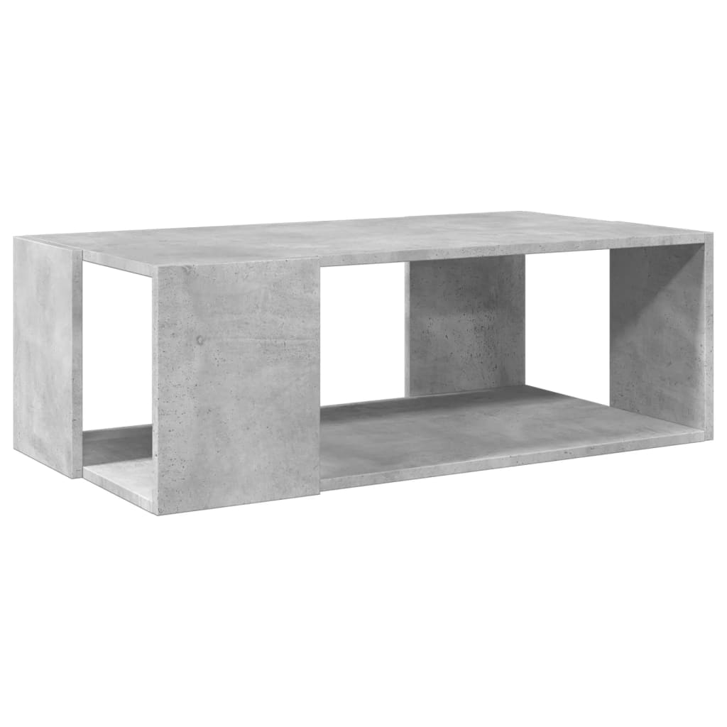 betonszürke szerelt fa dohányzóasztal 89,5 x 48 x 30 cm